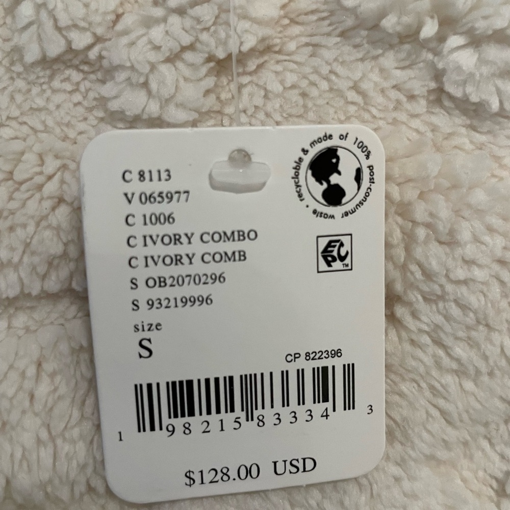 Free People Ivory Cable Knit Sweatshirt. Small. NWT - Picture 2 of 3